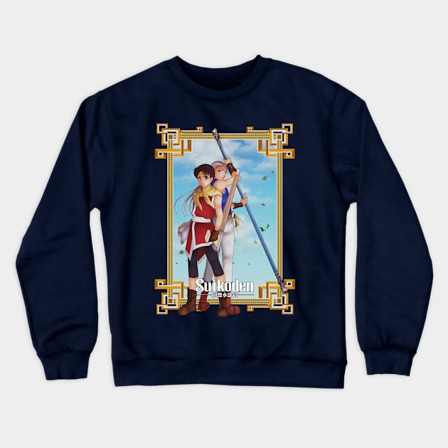 Riou & Jowy Crewneck Sweatshirt by GensoChiepoo